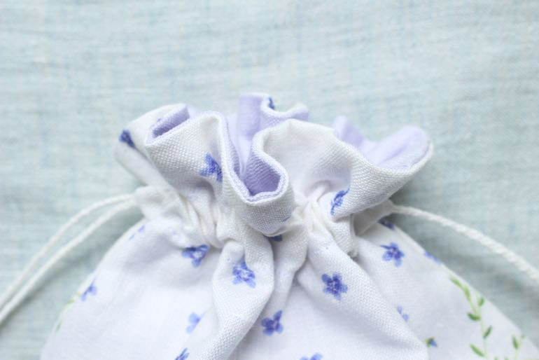 リネンプリンフラックス畑<br />巾着セット